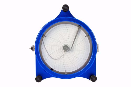 Afbeelding van 0-400 Bar, 1 uur , Ø 225mm. Schrijvende Manometer, 1% 