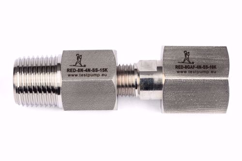 Afbeelding van Verloop 1/2" BSP volgens EN 837 female wartel connectie x 1/2"NPT male - Assembly